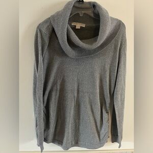Michael Kors Cowl Neck Silver Sparkle Sweater XL